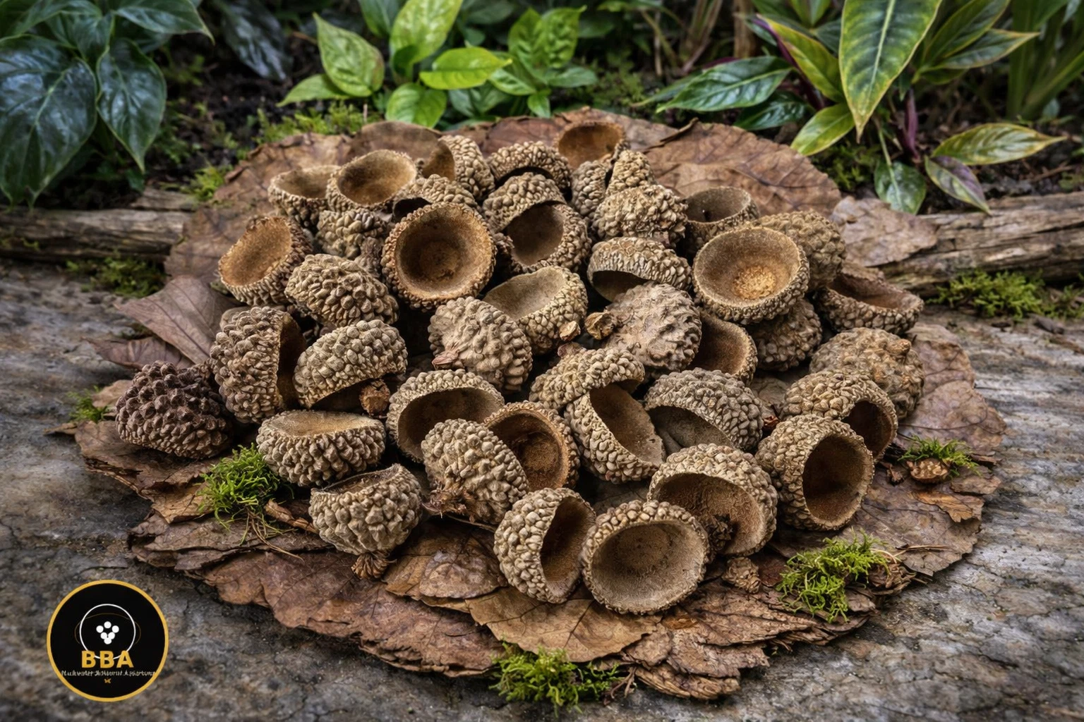 Acorn Caps (Quercus spp.) – Natural Botanical Caps product image