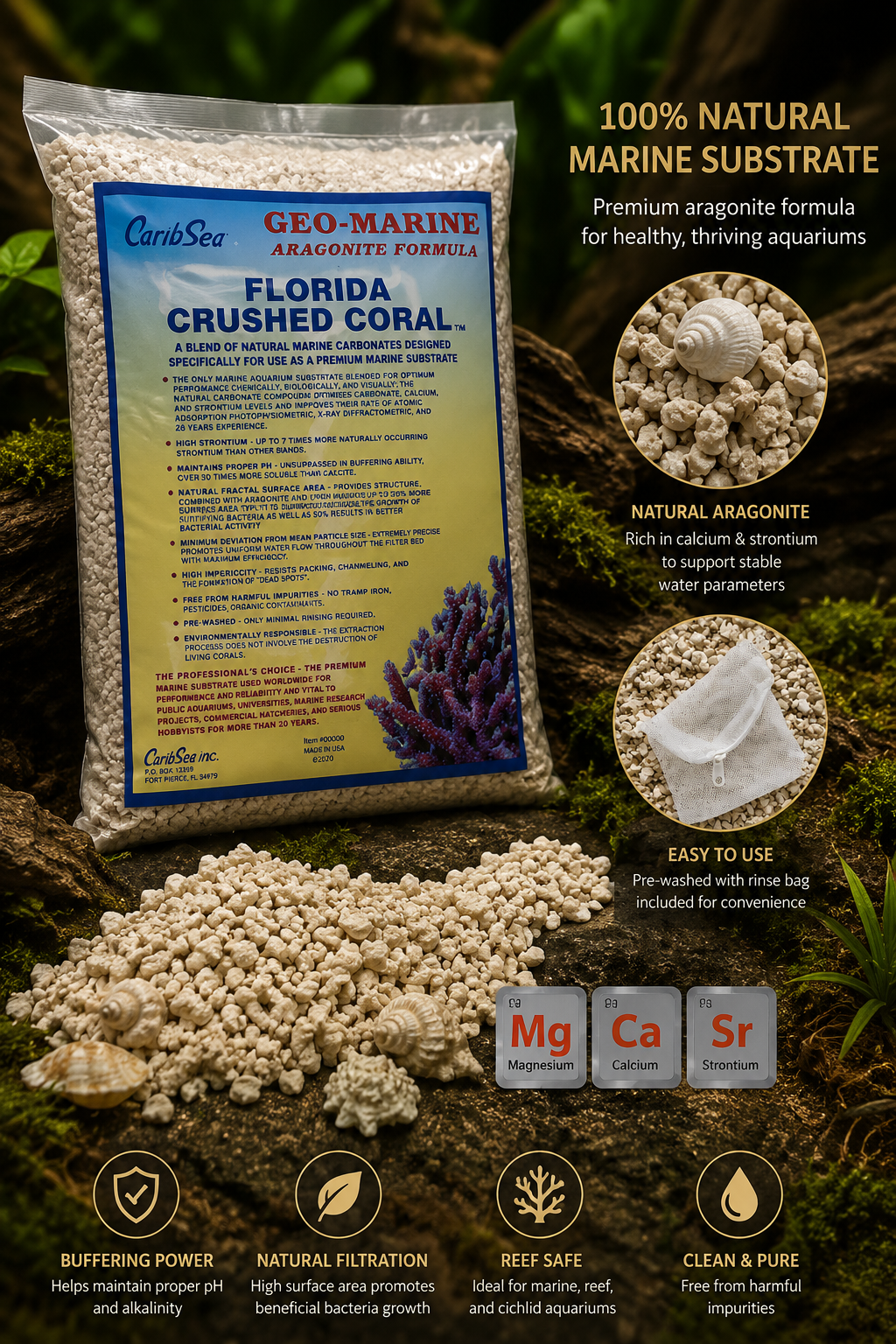CaribSea Crushed Coral / Aragonite product image