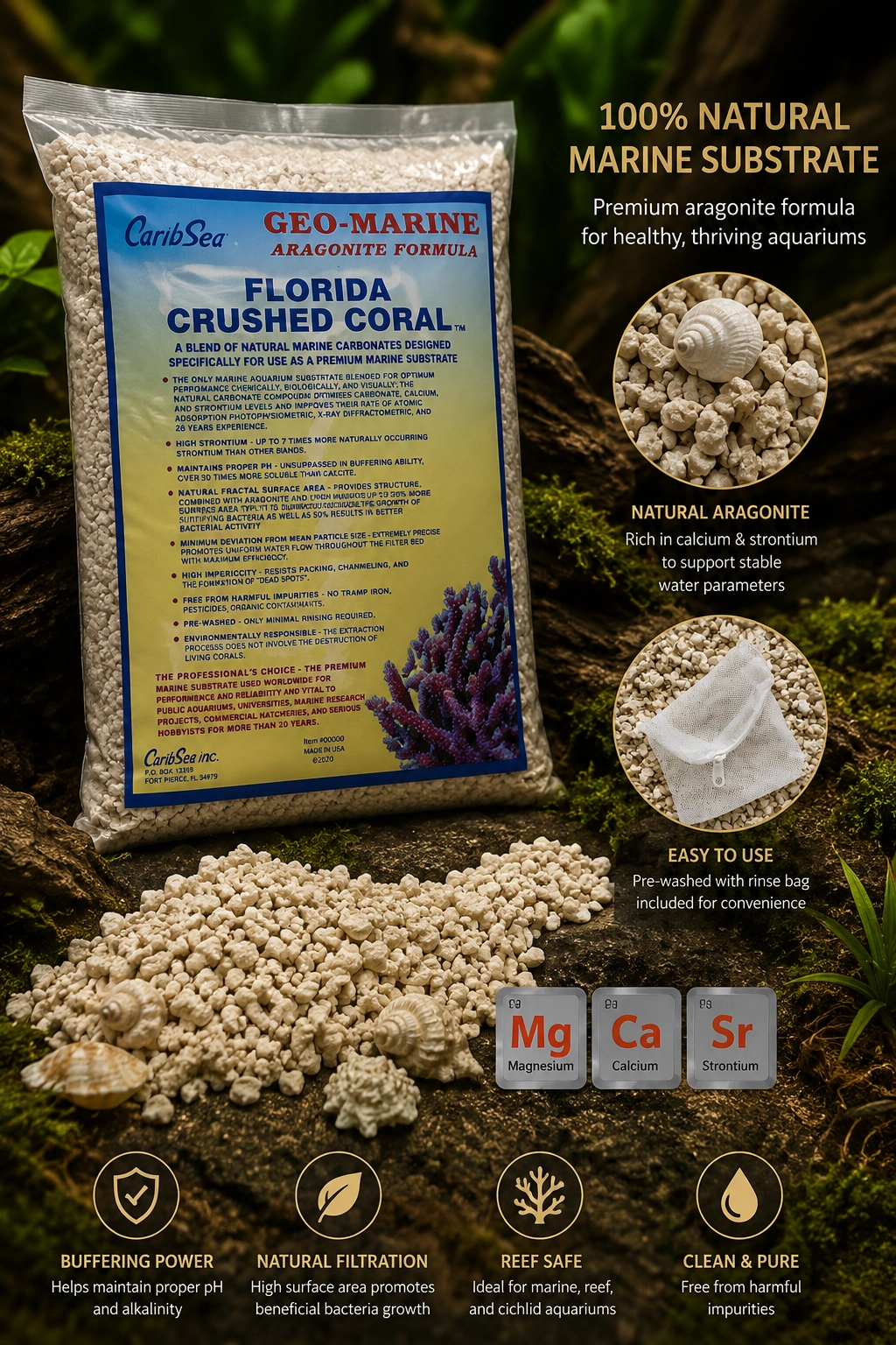 CaribSea Crushed Coral / Aragonite product image