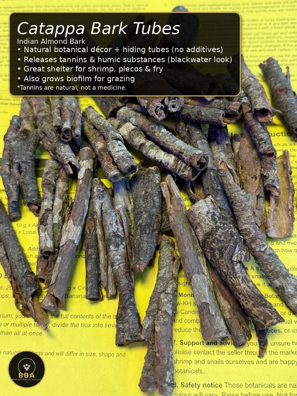 Catappa Bark Tubes – Indian Almond Bark Hiding Tubes thumbnail 2