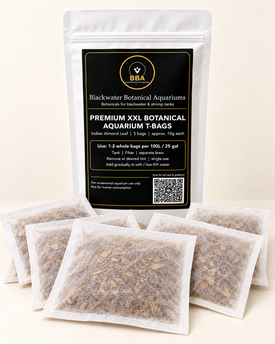 Real Premium XXL Botanical Aquarium T-Bags packaging