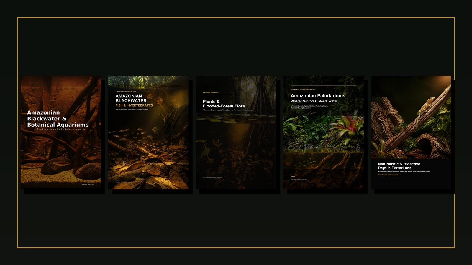 The five guides in the BBA educational series shown together.