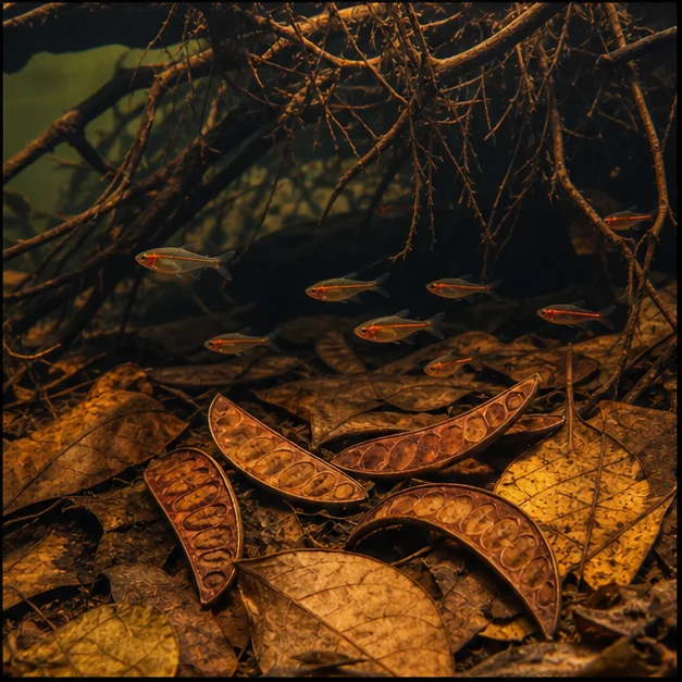 AquaCurl illustrative aquarium habitat look sample - root shade