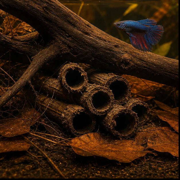 Musa Stem illustrative aquarium habitat look sample - stem shelter