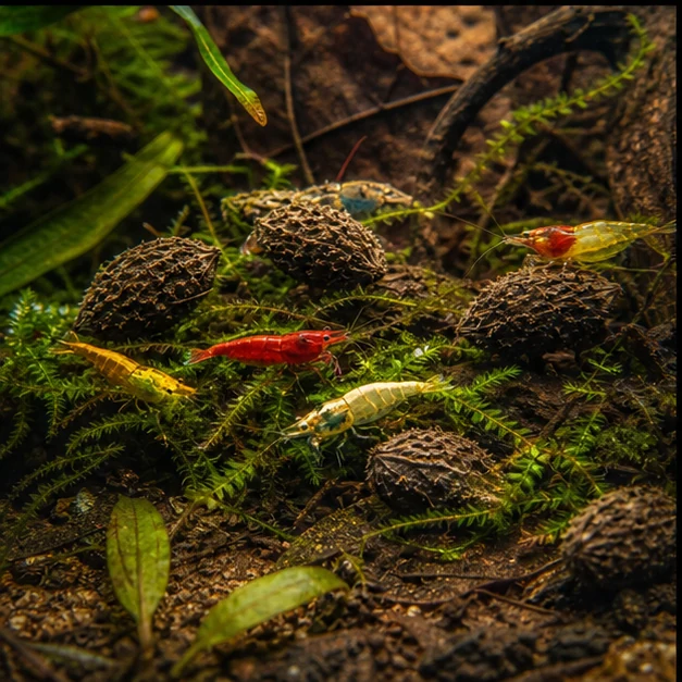 Urchin Pods illustrative aquarium habitat look sample - shrimp microhabitat