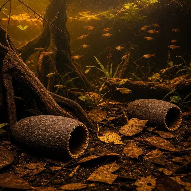 Jequitiba Pod / Savu Pod illustrative aquarium mood