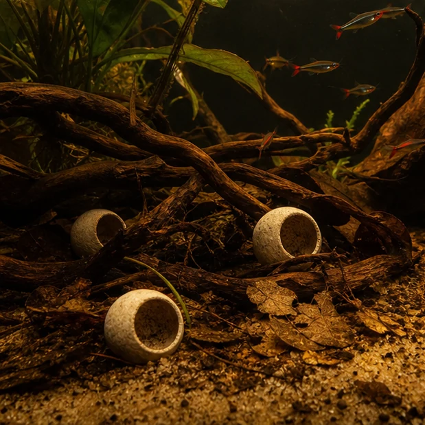 Palm Bell Cups – Natural Botanical Cups illustrative aquarium mood