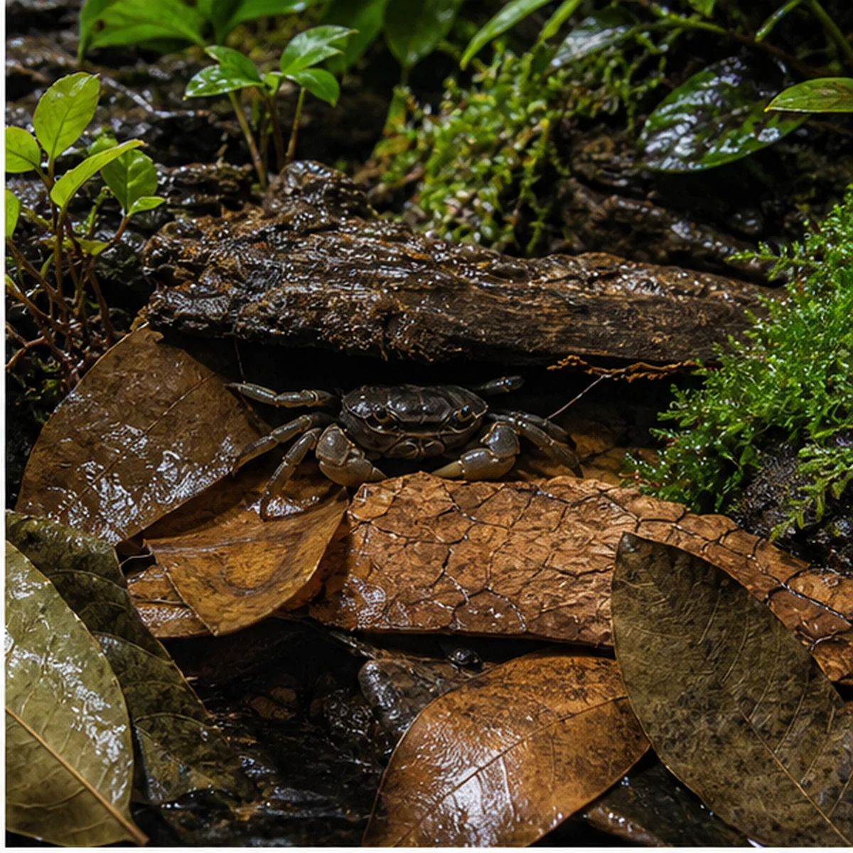 Crayfish / Crab Forage & Cover Pack - 40-100L illustrative grazing surface scene