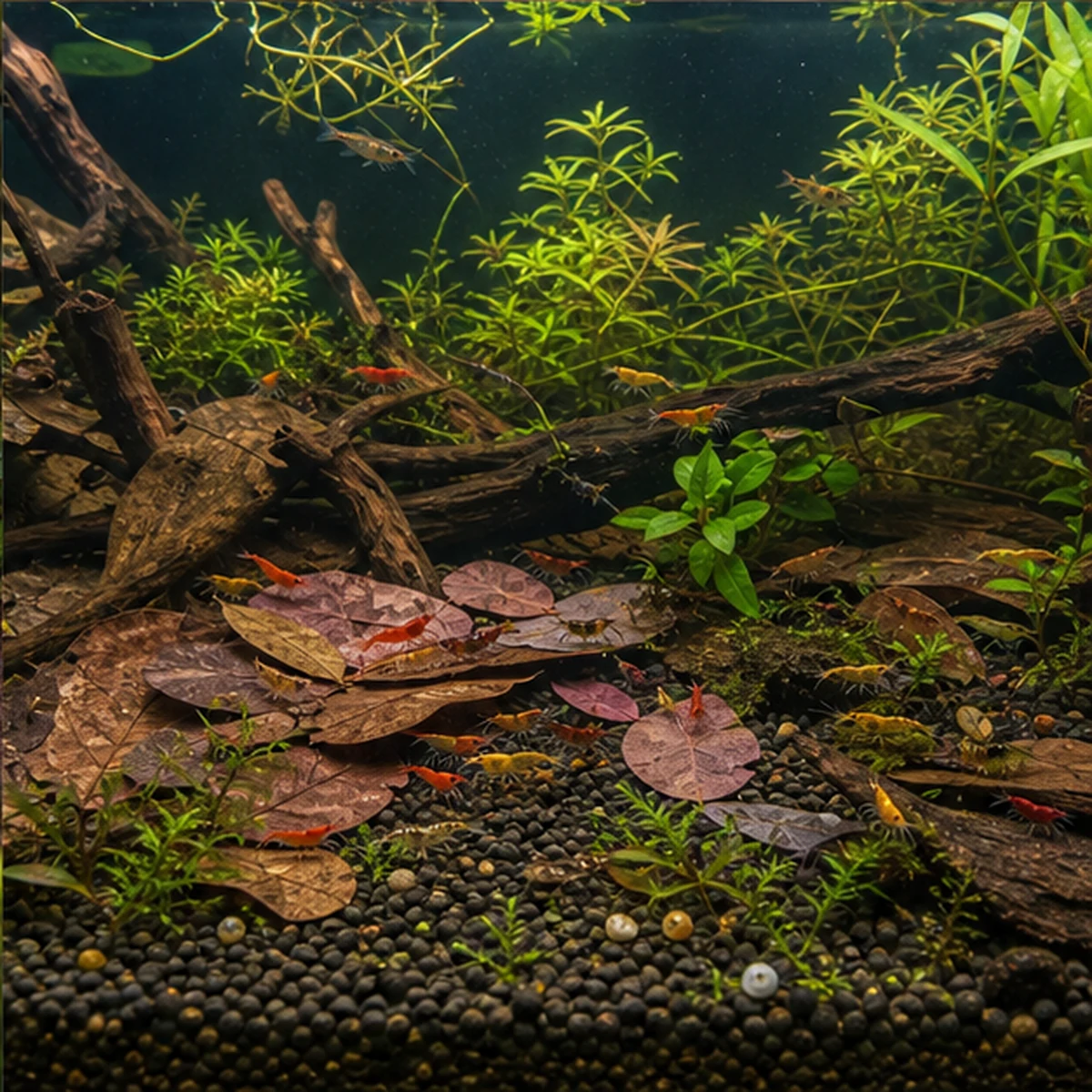 Shrimp Breeding / Low-Impact Nano Tannins Pack illustrative detail view scene