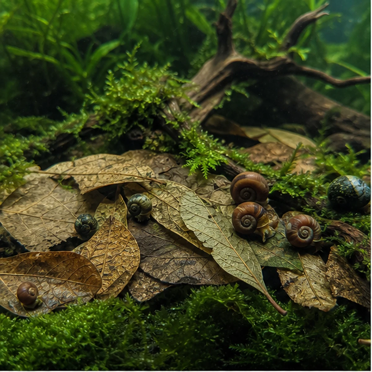 Snail Leaf Buffet Pack - 30-80L illustrative habitat context scene