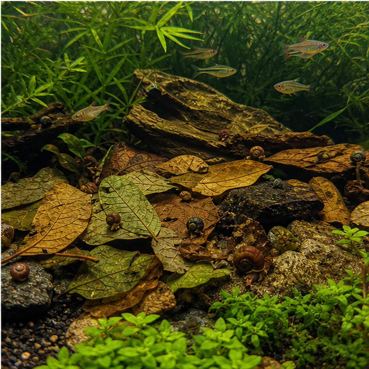 Snail Leaf Buffet Pack - 30-80L illustrative detail view scene