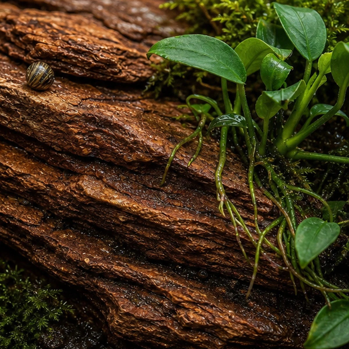Red Wood Rock Aquascape Stone: PLANTING DETAIL