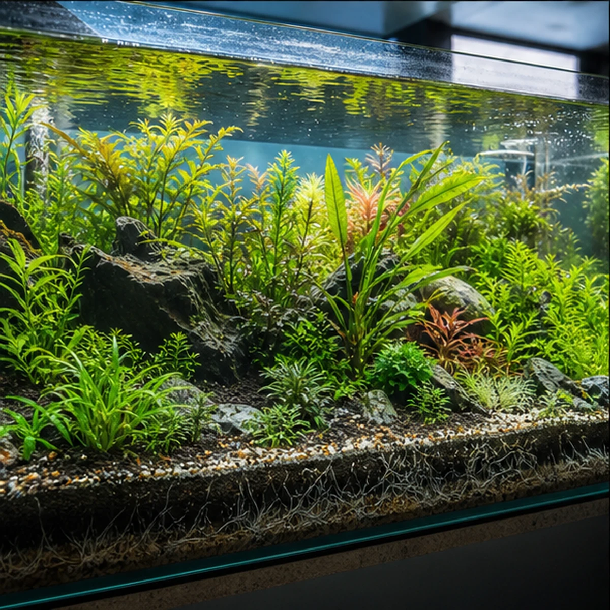 Aquarium ROOT TABS PRO illustrative Planted context scene