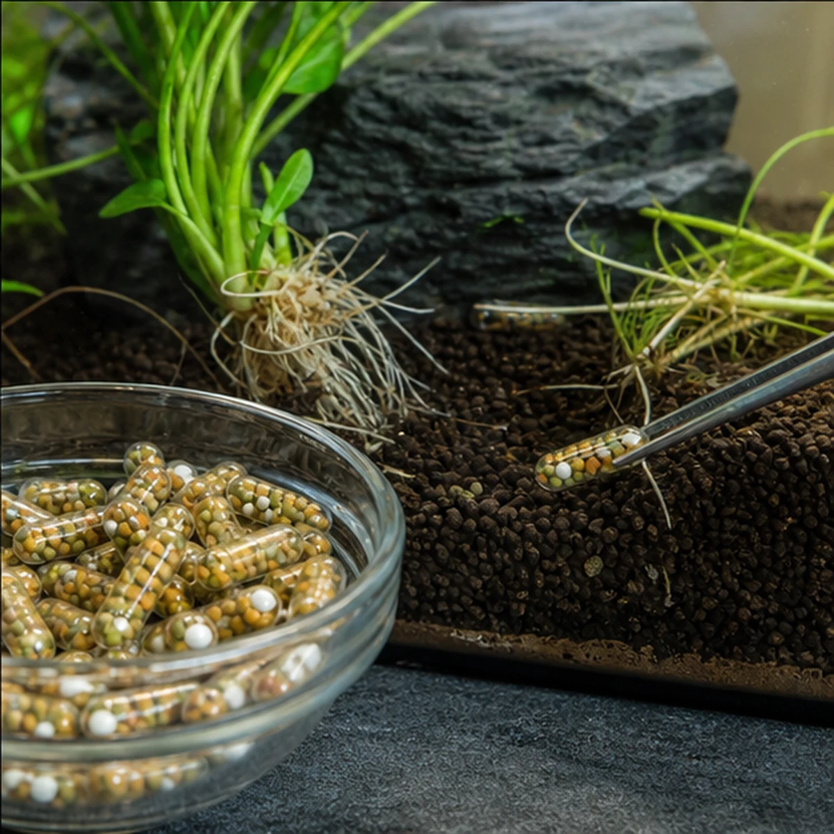 Aquarium ROOT TABS PRO illustrative Preparation context scene