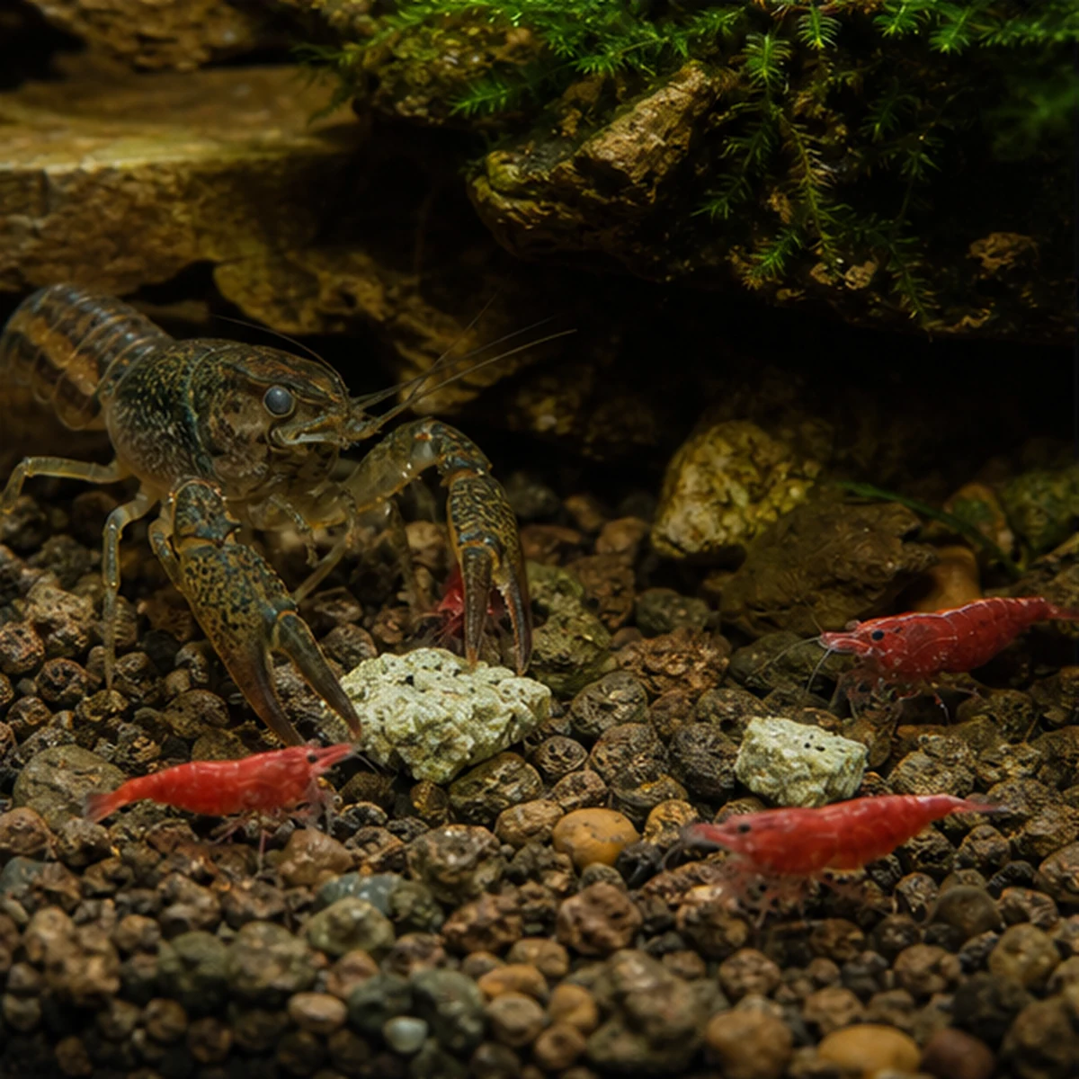 Snowflake Shrimp Food: Long grazing
