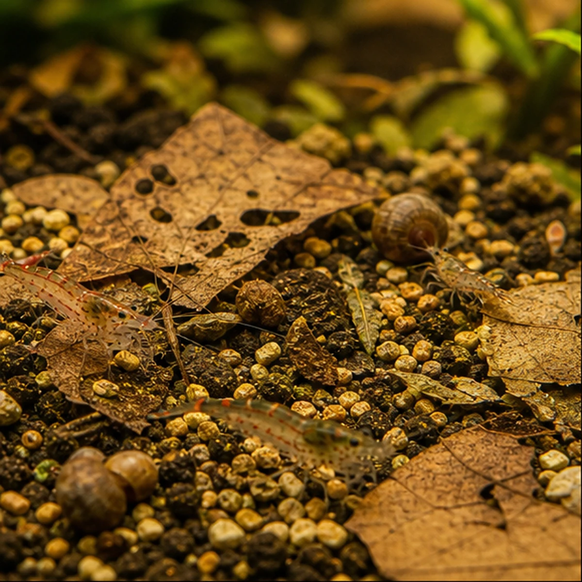 Shrimp Snail Pleco Food & Botanical Bundle: FEEDING MIX
