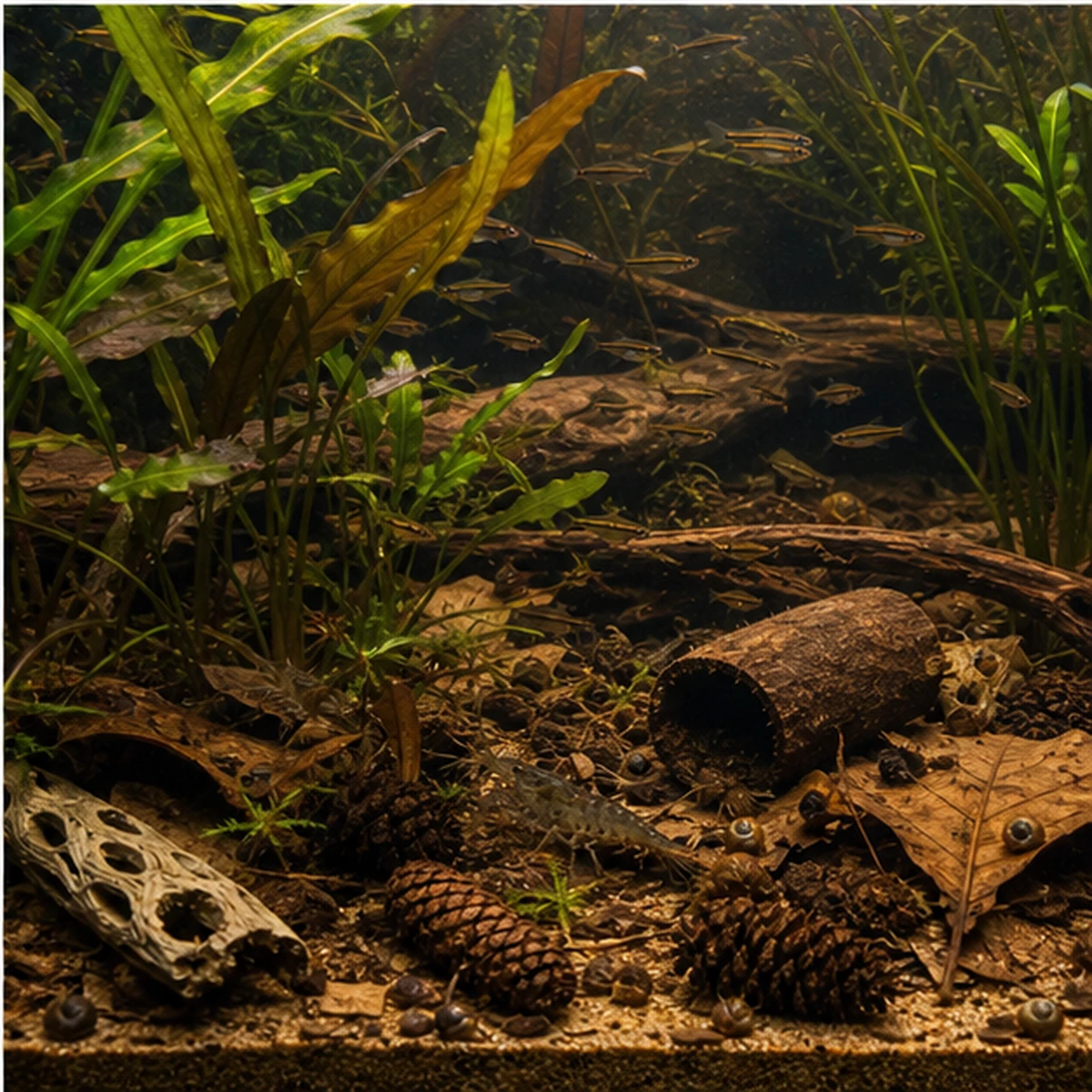 Blackwater Botanical Bundle – Leaf Litter, Cones, Pods & Cholla packing view illustrative scene