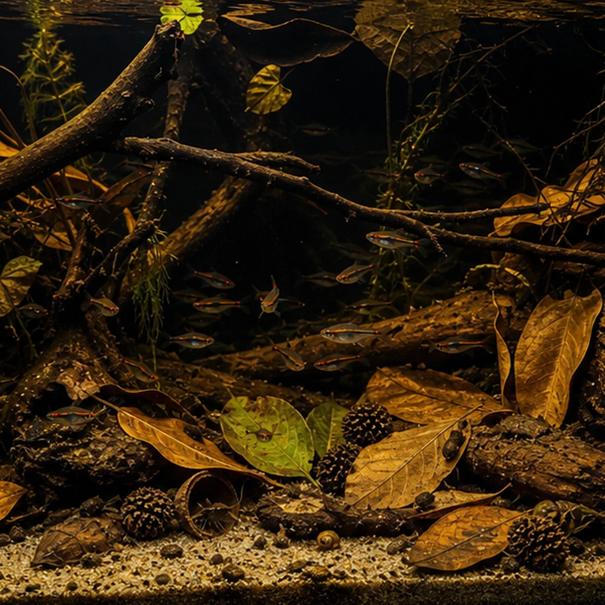 Blackwater Botanical Box – Leaves, Cones, Pods & Catappa Mix wide habitat route illustrative product-world scene