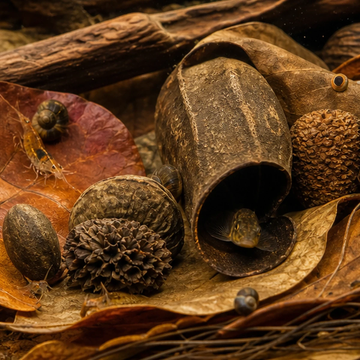 Blackwater Botanical Box – Cones, Leaves, Pods & Texture Mix shelter and cover illustrative product-world scene