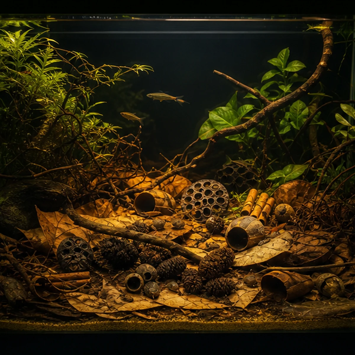 Small Blackwater Botanical Box – up to 60L wide habitat route illustrative product-world scene
