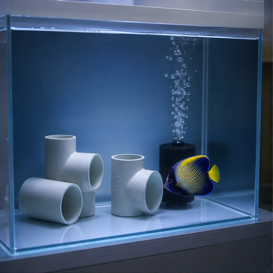 Seachem Cupramine 50ml 100ml 250ml Copper Solution Marine Fish Care illustrative product-world scene: Marine quarantine context