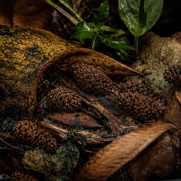 Alder Cones illustrative context scene - shrimp/nano context