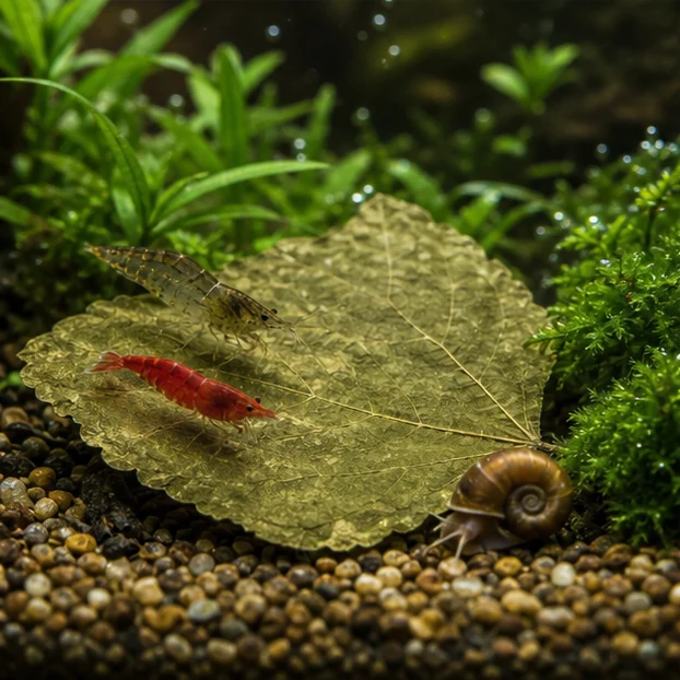 Mulberry Leaves illustrative context scene - leaf texture