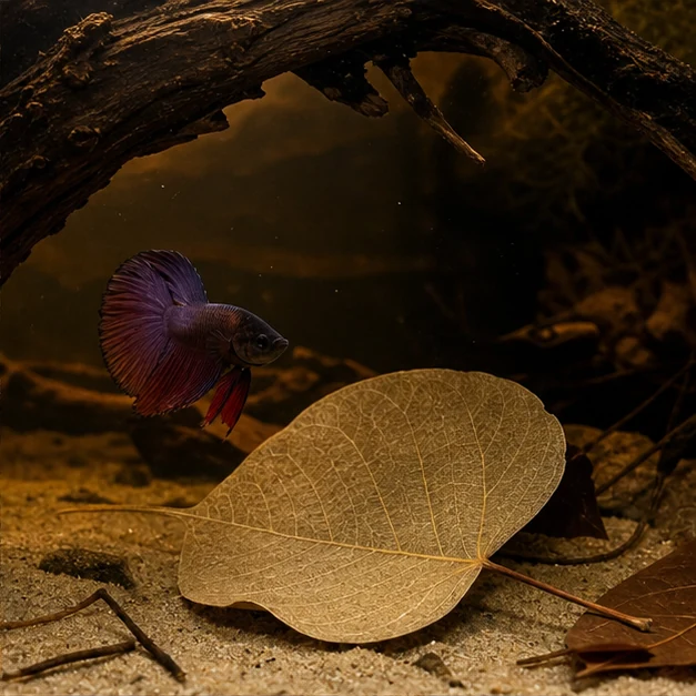 Bodhi Leaves (Ficus religiosa) illustrative habitat scene - wider habitat