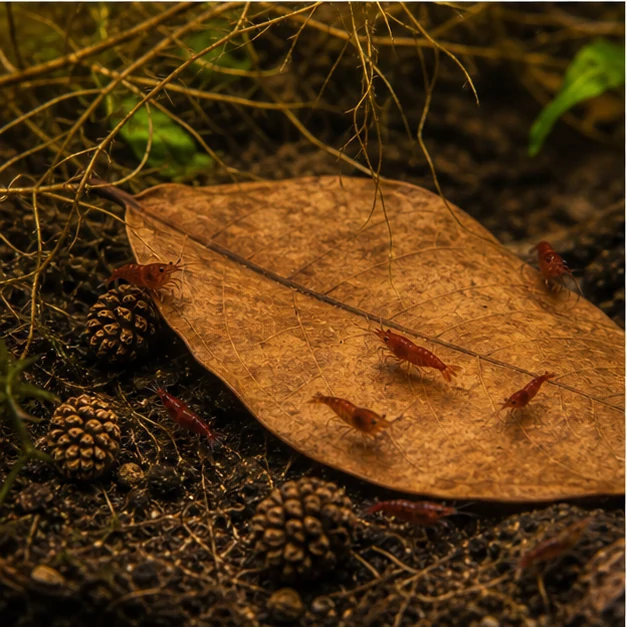 Jackfruit Leaves (Artocarpus heterophyllus) illustrative habitat scene - grazing detail
