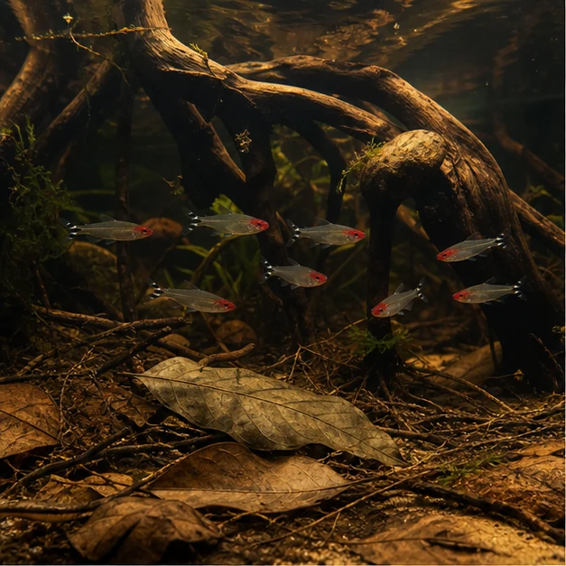 Longan Leaves illustrative habitat scene - habitat floor