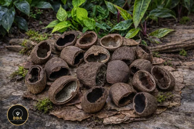 Palmyrah Pod Half (Arecaceae sp.) – Natural Botanical Cave product image