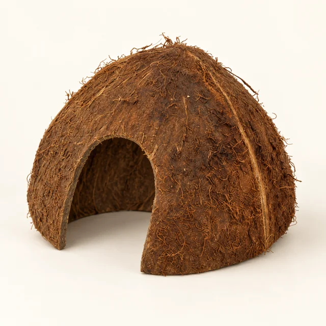BBA catalogue photograph: Half Coconut Shelter – Natural Coconut Hide